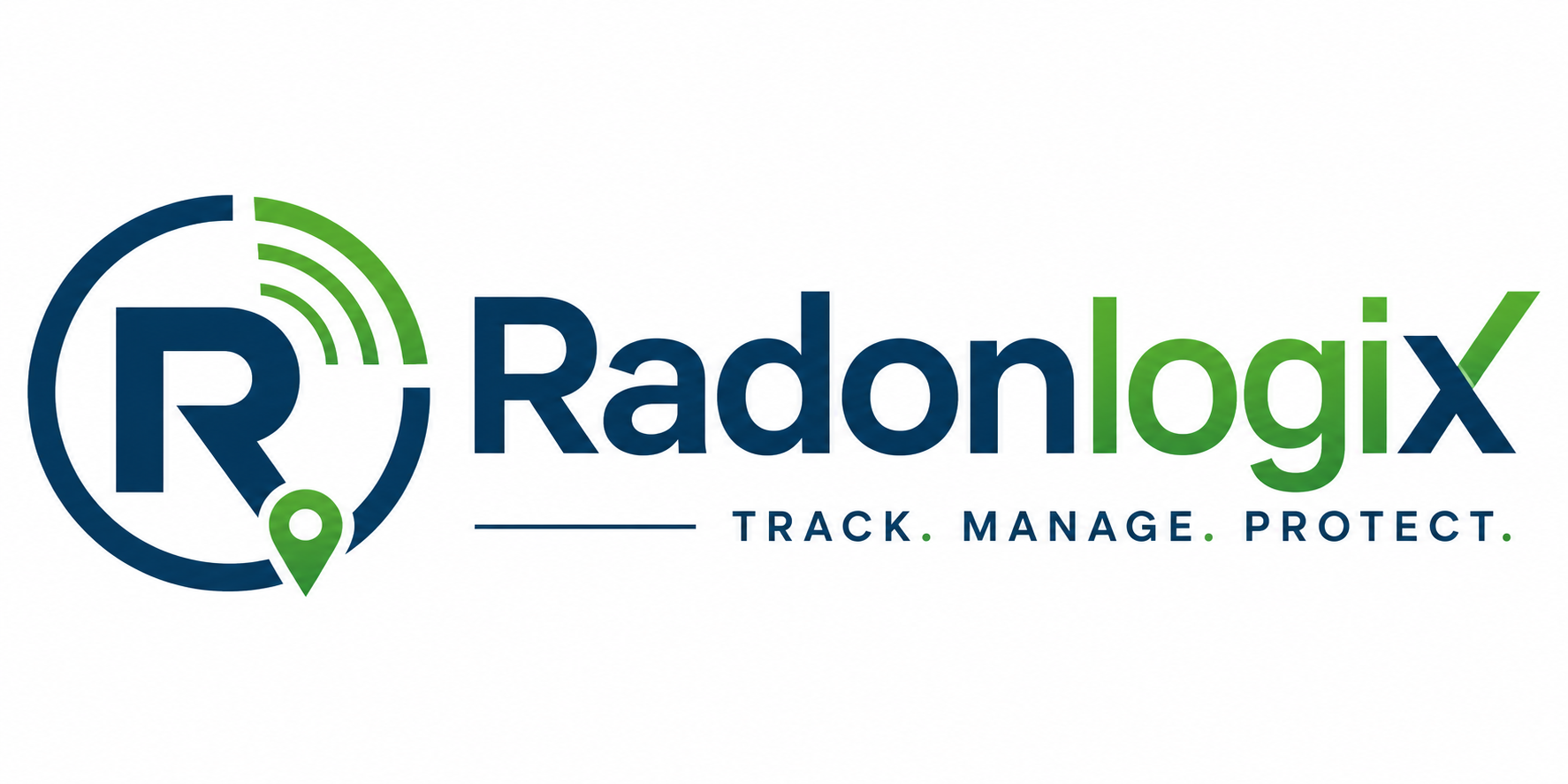 RadonLogix radon equipment tracking logo
